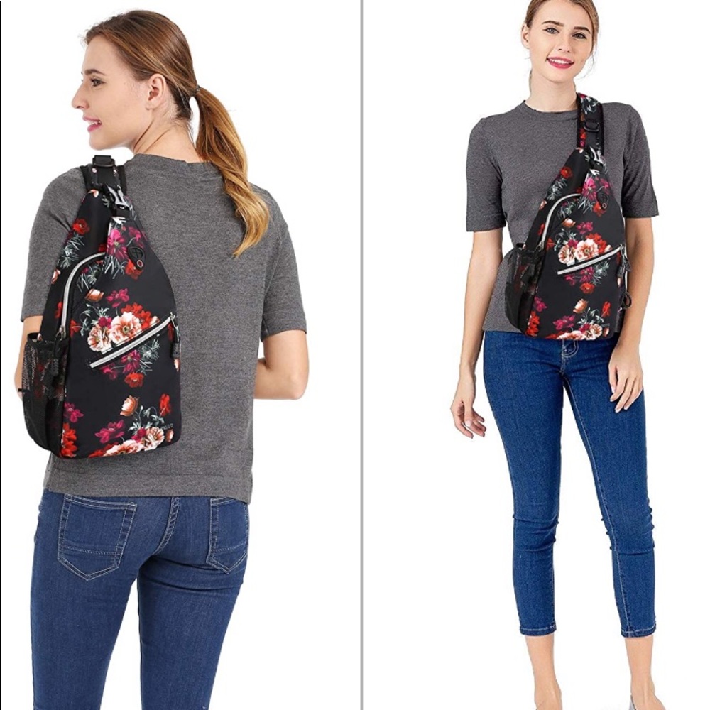 Sling backpack, travel hike daypack shoulder cross